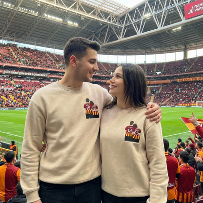 Kişiye Özel Taraftar Çift Nakışlı Tişört, Sweatshirt & Hoodie | İsim ve Numara Yazılı