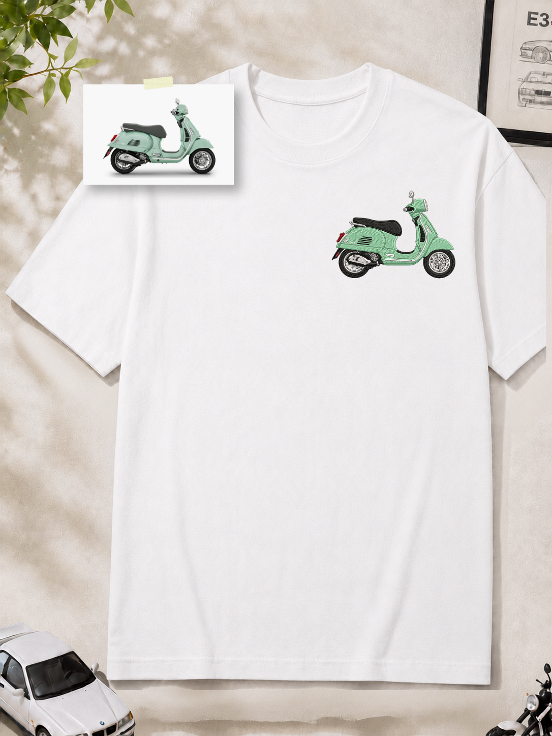 Motorsiklet Nakışlı Kişiye Özel Hoodie Sweatshirt Hoodie Tişört Çocuk Tişörtü