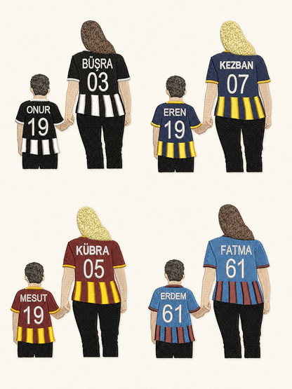 Anne Çocuk Kişiye Özel Nakış Tasarımı
