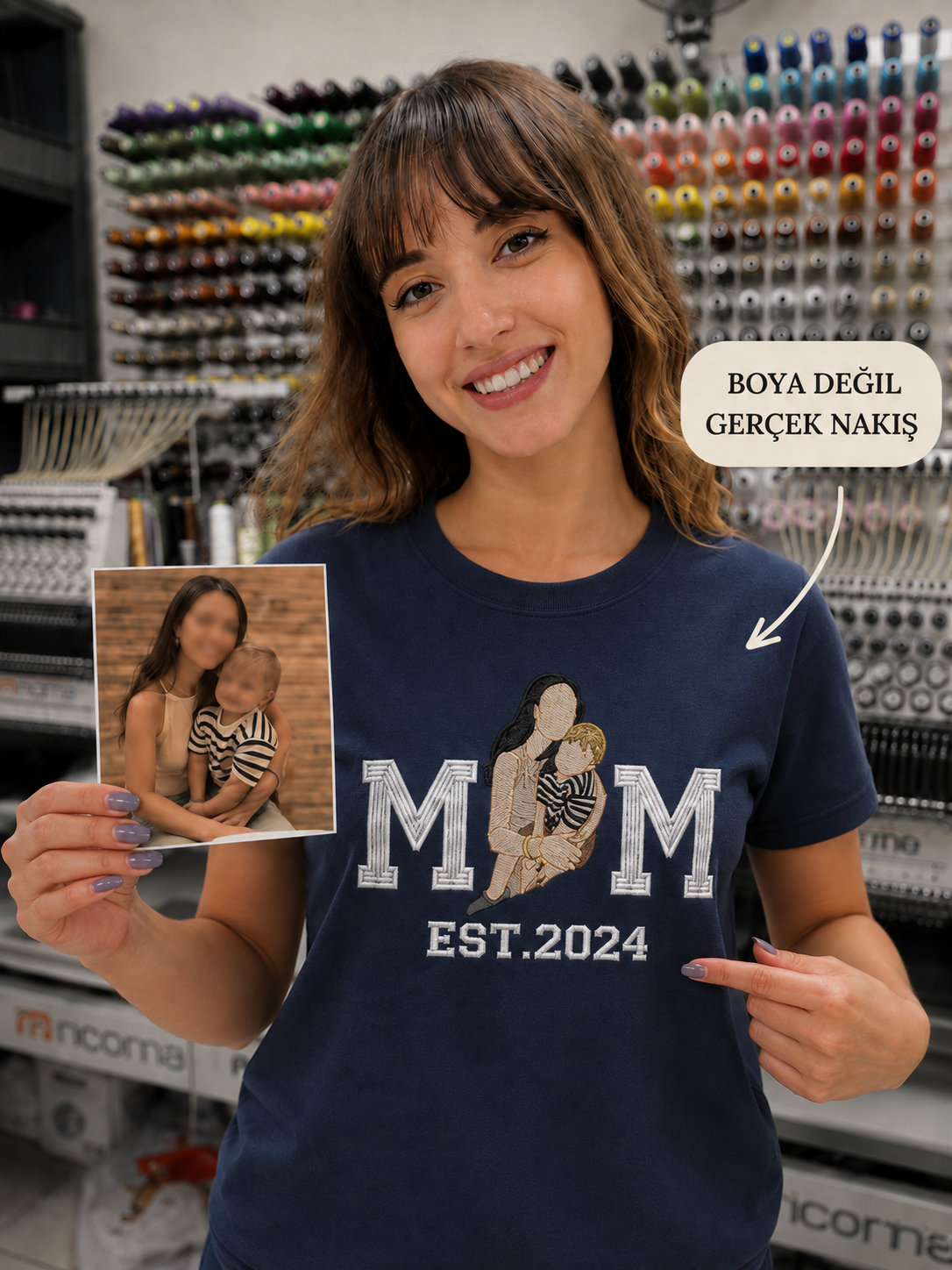 Anne'lere Özel MOM Nakış