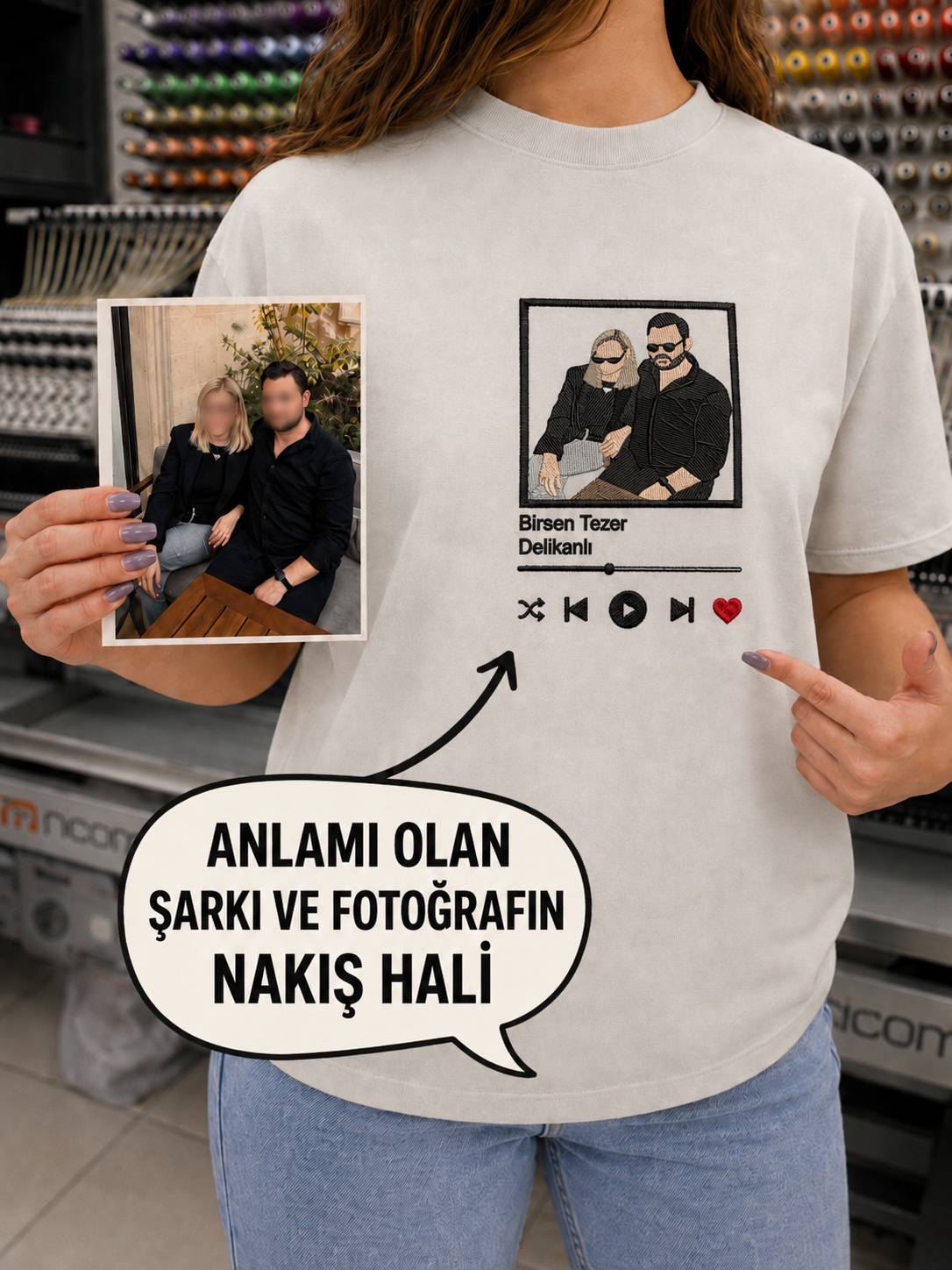 Spotify Albümü – Fotoğraftan Nakışlı Spotify Albümü