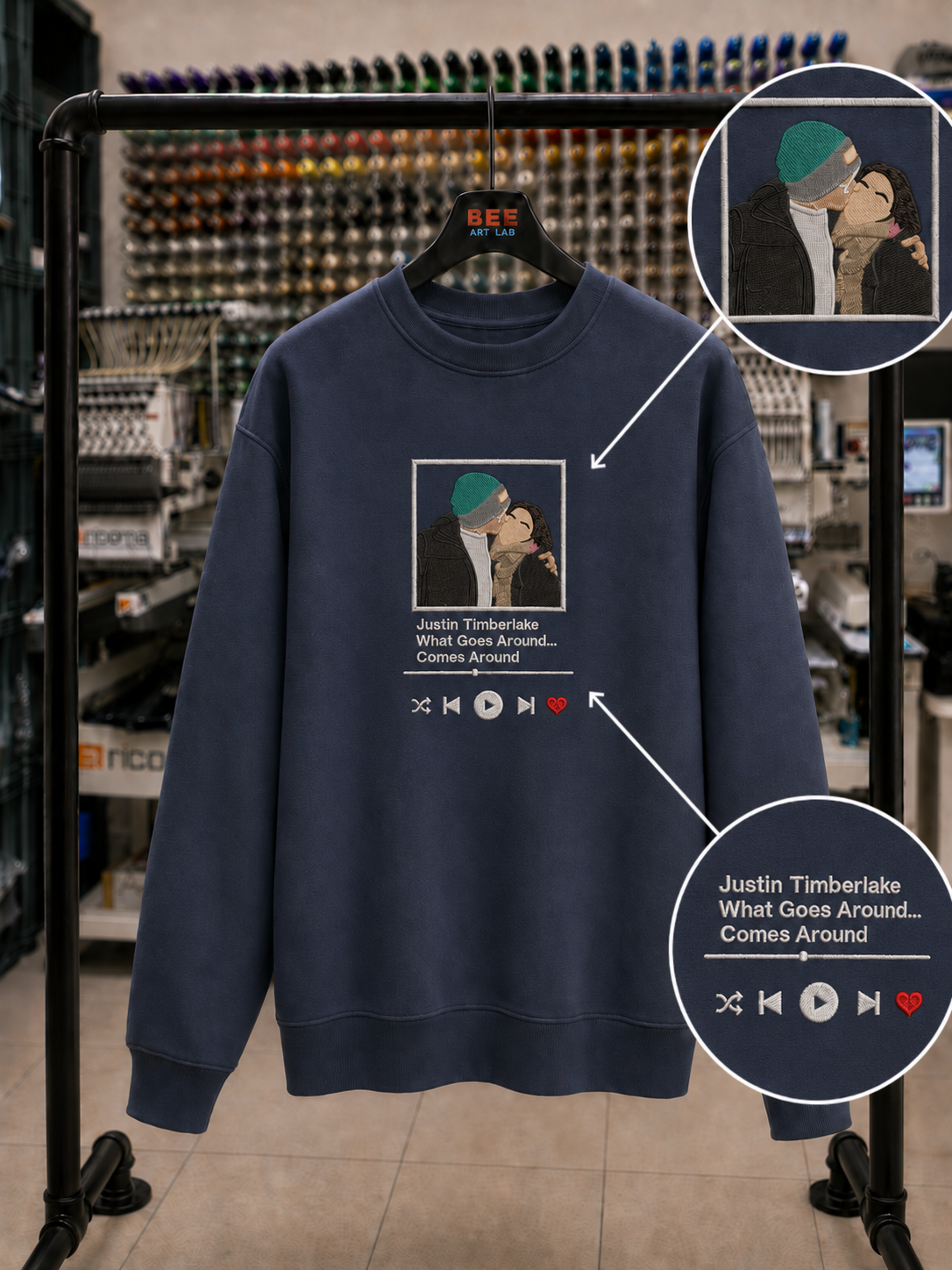 Spotify Albümü – Fotoğraftan Nakışlı Spotify Albümü