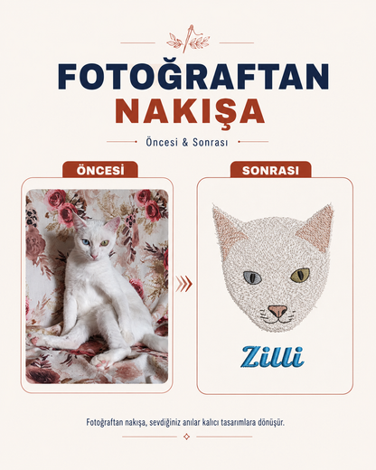 SWEATSHIRT (Kapşonsuz) 🐾 Onu Her Zaman Yanında Taşı — Kişiye Özel Evcil Hayvan Nakış