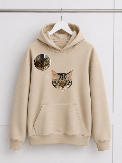 HOODIE (Kapşonlu) 🐾 Onu Her Zaman Yanında Taşı — Kişiye Özel Evcil Hayvan Nakış