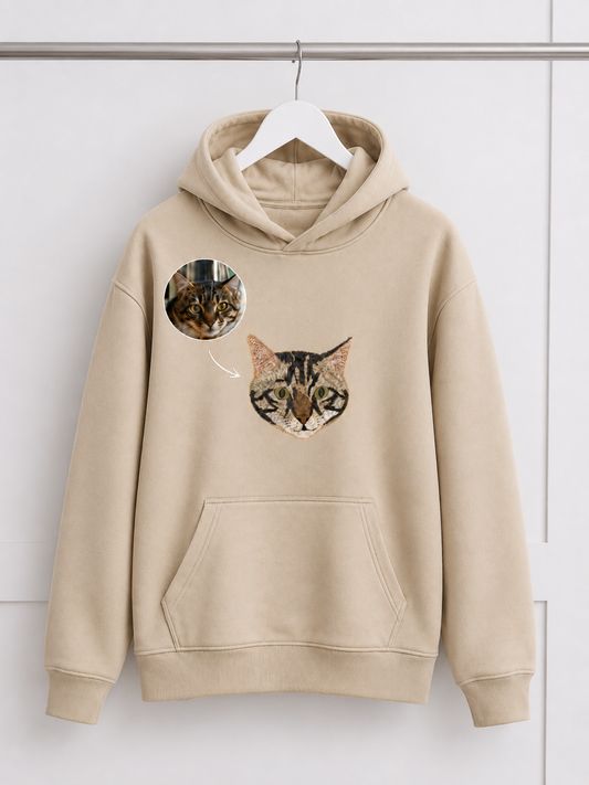 HOODIE (Kapşonlu) 🐾 Onu Her Zaman Yanında Taşı — Kişiye Özel Evcil Hayvan Nakış