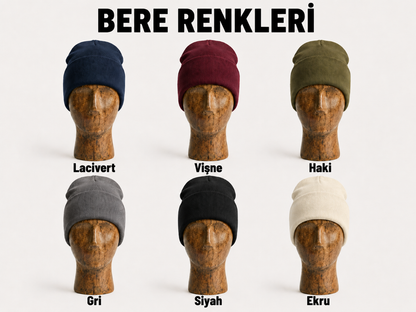 Kişiye Özel Evcil Hayvan Nakışlı Bere – Fotoğrafınızdan Özel Tasarım Kışlık Bere
