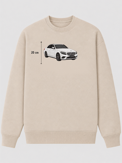 Araba Nakışlı Kişiye Özel Hoodie Sweatshirt Hoodie Tişört Çocuk Tişörtü